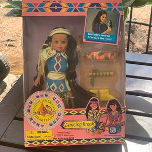 VINTAGE 1994 KID KORE DANCING BROOK NATIVE AMERICAN GIRL DOLL ORIGINAL PACKAGE